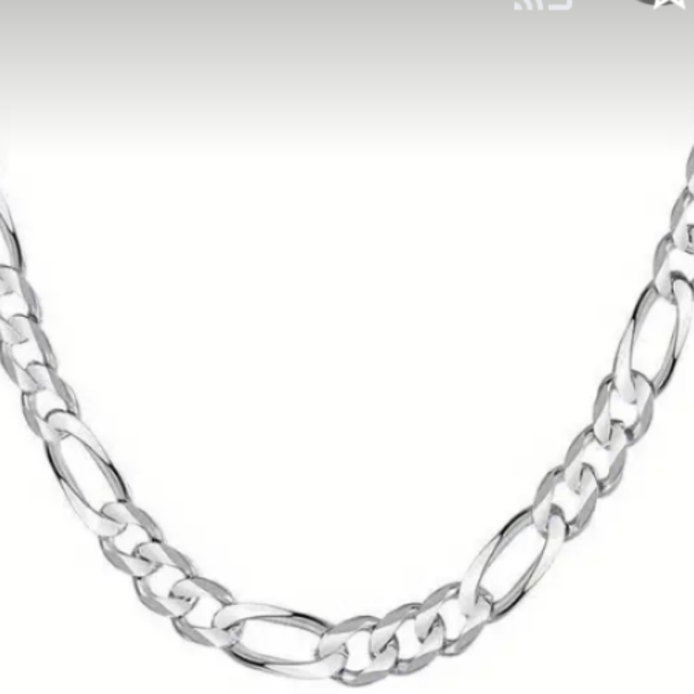 1 pc 925 Sterling Silver hypoallergenic Link Chain Necklace